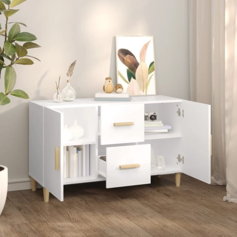 Komoda, biała, 100x36x60 cm, materiał drewnopochodny Komoda, biała, 100x36x60 cm, materiał drewnopochodny