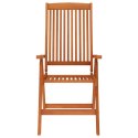  Składane krzesła ogrodowe, 8 szt., lite drewno eukaliptusowe