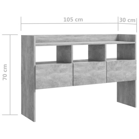 Szafka, szarość betonu, 105x30x70 cm, płyta wiórowa Szafka, szarość betonu, 105x30x70 cm, płyta wiórowa