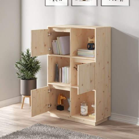 Wysoka szafka, 74x35x117 cm, lite drewno sosnowe Wysoka szafka, 74x35x117 cm, lite drewno sosnowe