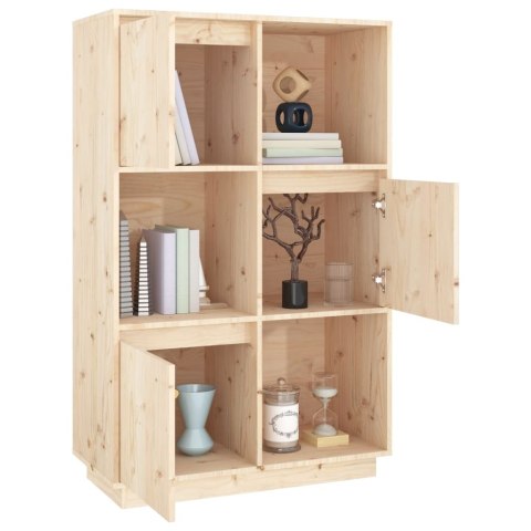 Wysoka szafka, 74x35x117 cm, lite drewno sosnowe Wysoka szafka, 74x35x117 cm, lite drewno sosnowe
