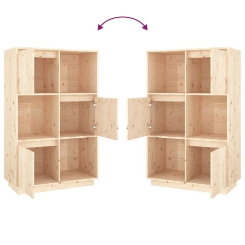 Wysoka szafka, 74x35x117 cm, lite drewno sosnowe Wysoka szafka, 74x35x117 cm, lite drewno sosnowe