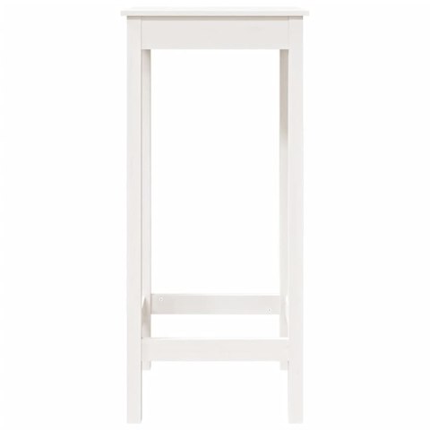 Stolik barowy, biały, 50x50x110 cm, lite drewno sosnowe Stolik barowy, biały, 50x50x110 cm, lite drewno sosnowe