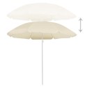  Parasol ogrodowy na stalowym słupku, piaskowy, 180 cm