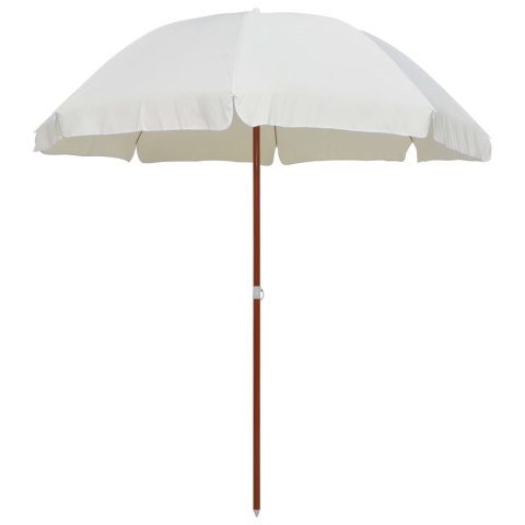  Parasol na stalowym słupku, 240 cm, piaskowy