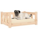  Legowisko dla psa, 65,5x50,5x28 cm, lite drewno sosnowe