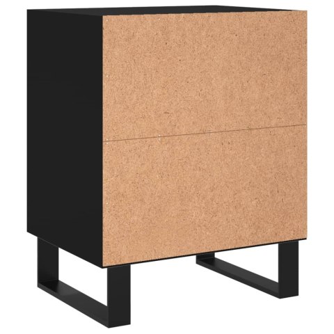 Szafki nocne, 2 szt., czarne, 40x30x50 cm Szafki nocne, 2 szt., czarne, 40x30x50 cm