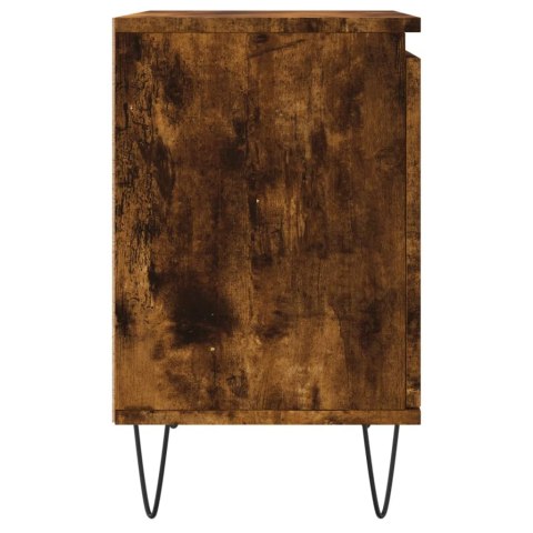 Szafki nocne, 2 szt., przydymiony dąb, 40x30x50 cm Szafki nocne, 2 szt., przydymiony dąb, 40x30x50 cm