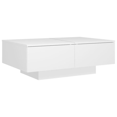 Stolik kawowy, biały, 90x60x31 cm, materiał drewnopochodny Stolik kawowy, biały, 90x60x31 cm, materiał drewnopochodny