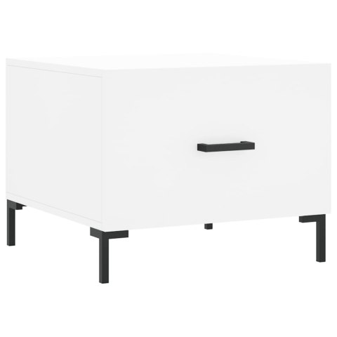 Stolik kawowy, biały, 50x50x40 cm, materiał drewnopochodny Stolik kawowy, biały, 50x50x40 cm, materiał drewnopochodny