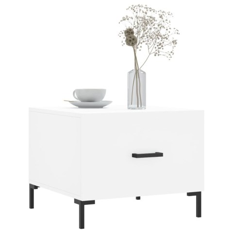 Stolik kawowy, biały, 50x50x40 cm, materiał drewnopochodny Stolik kawowy, biały, 50x50x40 cm, materiał drewnopochodny