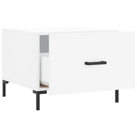 Stolik kawowy, biały, 50x50x40 cm, materiał drewnopochodny Stolik kawowy, biały, 50x50x40 cm, materiał drewnopochodny