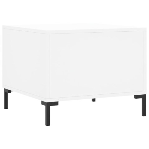 Stolik kawowy, biały, 50x50x40 cm, materiał drewnopochodny Stolik kawowy, biały, 50x50x40 cm, materiał drewnopochodny