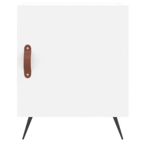 Szafka nocna, biała, 40x40x50 cm, materiał drewnopochodny Szafka nocna, biała, 40x40x50 cm, materiał drewnopochodny