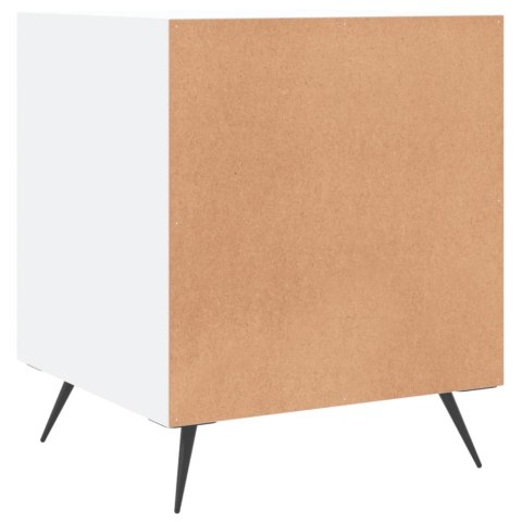 Szafka nocna, biała, 40x40x50 cm, materiał drewnopochodny Szafka nocna, biała, 40x40x50 cm, materiał drewnopochodny