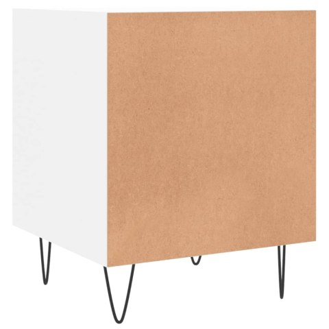 Szafka nocna, biała, 40x40x50 cm, materiał drewnopochodny Szafka nocna, biała, 40x40x50 cm, materiał drewnopochodny