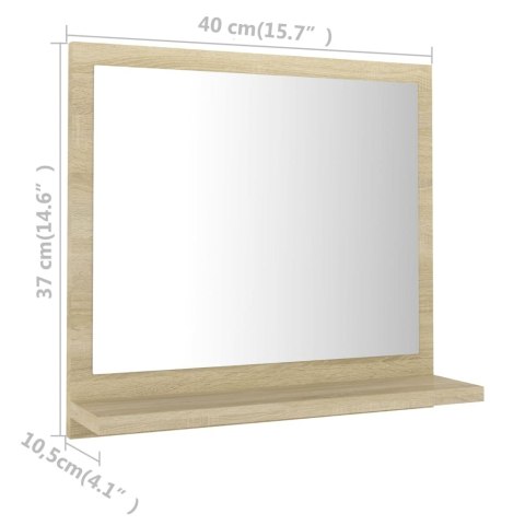 Lustro łazienkowe, dąb sonoma, 40x10,5x37 cm, płyta wiórowa Lustro łazienkowe, dąb sonoma, 40x10,5x37 cm, płyta wiórowa
