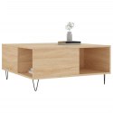  Stolik kawowy, dąb sonoma 80x80x36,5 cm materiał drewnopochodny