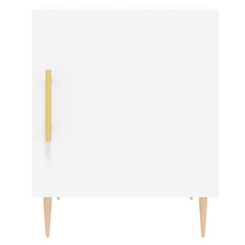 Szafka nocna, biała, 40x40x50 cm, materiał drewnopochodny Szafka nocna, biała, 40x40x50 cm, materiał drewnopochodny