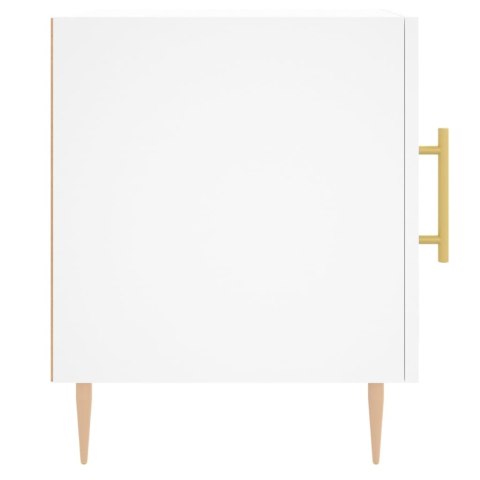 Szafka nocna, biała, 40x40x50 cm, materiał drewnopochodny Szafka nocna, biała, 40x40x50 cm, materiał drewnopochodny