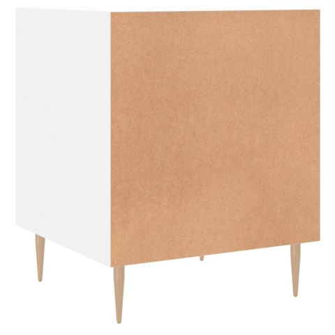 Szafka nocna, biała, 40x40x50 cm, materiał drewnopochodny Szafka nocna, biała, 40x40x50 cm, materiał drewnopochodny