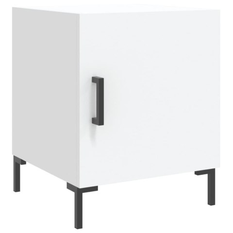 Szafka nocna, biała, 40x40x50 cm, materiał drewnopochodny Szafka nocna, biała, 40x40x50 cm, materiał drewnopochodny