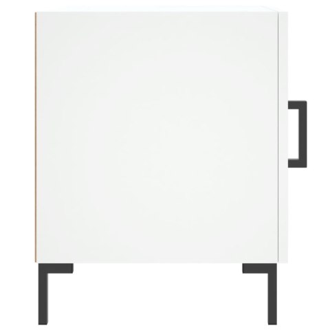 Szafka nocna, biała, 40x40x50 cm, materiał drewnopochodny Szafka nocna, biała, 40x40x50 cm, materiał drewnopochodny