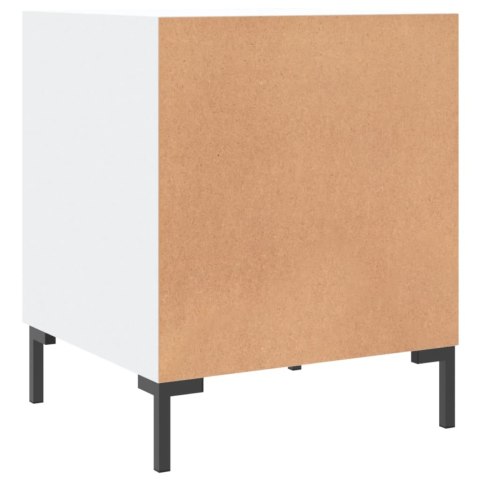 Szafka nocna, biała, 40x40x50 cm, materiał drewnopochodny Szafka nocna, biała, 40x40x50 cm, materiał drewnopochodny