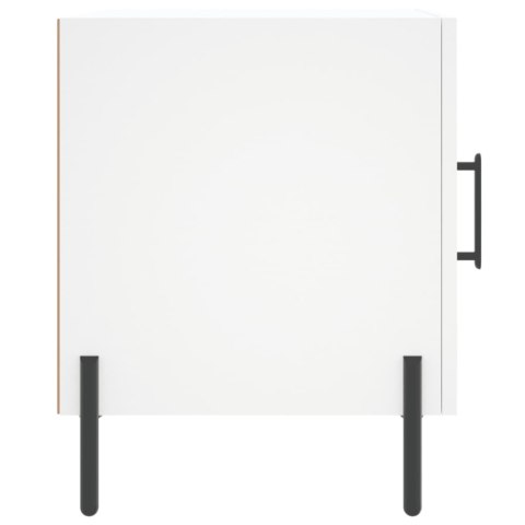 Szafka nocna, biała, 40x40x50 cm, materiał drewnopochodny Szafka nocna, biała, 40x40x50 cm, materiał drewnopochodny