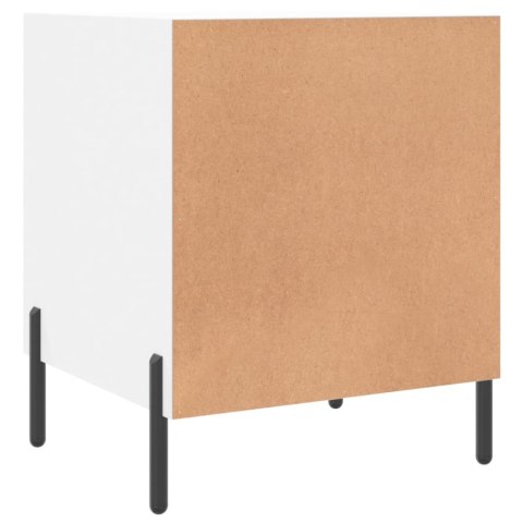 Szafka nocna, biała, 40x40x50 cm, materiał drewnopochodny Szafka nocna, biała, 40x40x50 cm, materiał drewnopochodny