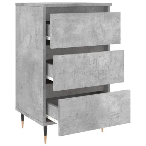Szafki nocne, 2 szt., szarość betonu, 40x35x69 cm Szafki nocne, 2 szt., szarość betonu, 40x35x69 cm