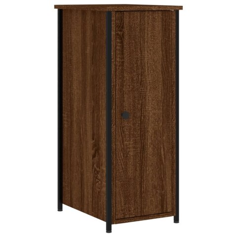 Szafka nocna, brązowy dąb, 32x42x80 cm, materiał drewnopochodny Szafka nocna, brązowy dąb, 32x42x80 cm, materiał drewnopochodny