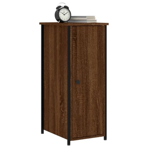 Szafka nocna, brązowy dąb, 32x42x80 cm, materiał drewnopochodny Szafka nocna, brązowy dąb, 32x42x80 cm, materiał drewnopochodny