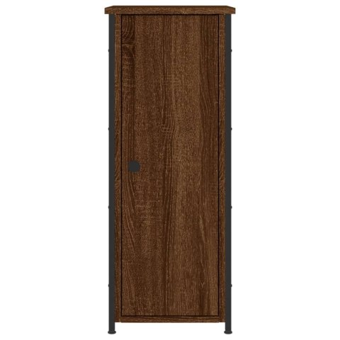 Szafka nocna, brązowy dąb, 32x42x80 cm, materiał drewnopochodny Szafka nocna, brązowy dąb, 32x42x80 cm, materiał drewnopochodny