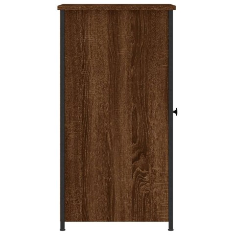 Szafka nocna, brązowy dąb, 32x42x80 cm, materiał drewnopochodny Szafka nocna, brązowy dąb, 32x42x80 cm, materiał drewnopochodny