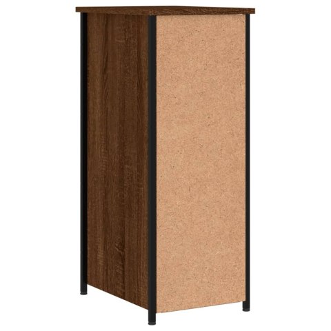 Szafka nocna, brązowy dąb, 32x42x80 cm, materiał drewnopochodny Szafka nocna, brązowy dąb, 32x42x80 cm, materiał drewnopochodny