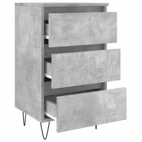 Szafki nocne, 2 szt., szarość betonu, 40x35x69 cm Szafki nocne, 2 szt., szarość betonu, 40x35x69 cm