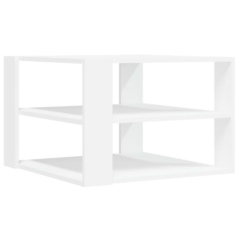 Stolik kawowy, biały, 59,5x59,5x40 cm, materiał drewnopochodny Stolik kawowy, biały, 59,5x59,5x40 cm, materiał drewnopochodny