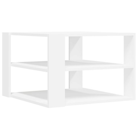 Stolik kawowy, biały, 59,5x59,5x40 cm, materiał drewnopochodny Stolik kawowy, biały, 59,5x59,5x40 cm, materiał drewnopochodny