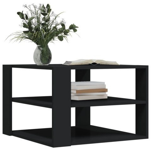 Stolik kawowy, czarny, 59,5x59,5x40 cm, materiał drewnopochodny Stolik kawowy, czarny, 59,5x59,5x40 cm, materiał drewnopochodny