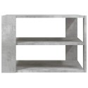 Stolik kawowy ława otwarte półki szary beton 59,5x59,5x40 cm
