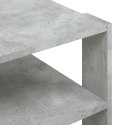 Stolik kawowy ława otwarte półki szary beton 59,5x59,5x40 cm