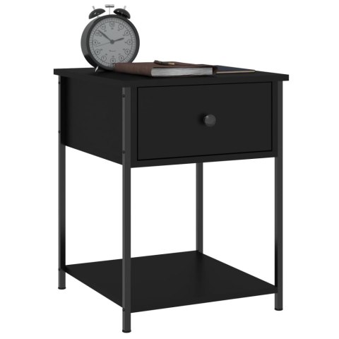 Stoliki nocne, 2 szt., czarne, 44x45x58 cm Stoliki nocne, 2 szt., czarne, 44x45x58 cm