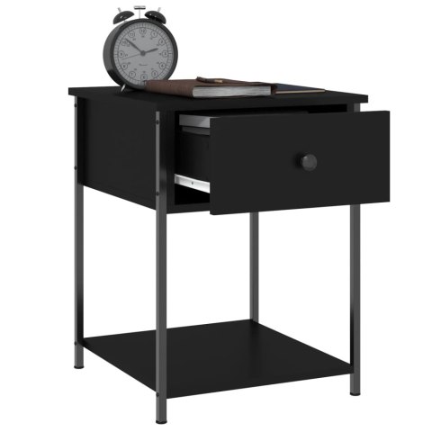 Stoliki nocne, 2 szt., czarne, 44x45x58 cm Stoliki nocne, 2 szt., czarne, 44x45x58 cm
