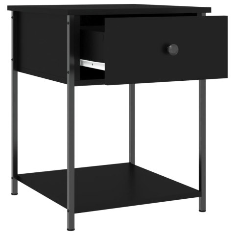 Stoliki nocne, 2 szt., czarne, 44x45x58 cm Stoliki nocne, 2 szt., czarne, 44x45x58 cm