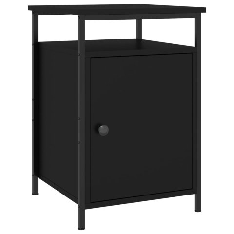 Szafki nocne, 2 szt., czarne, 40x42x60 cm Szafki nocne, 2 szt., czarne, 40x42x60 cm