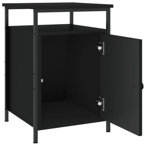 Szafki nocne, 2 szt., czarne, 40x42x60 cm Szafki nocne, 2 szt., czarne, 40x42x60 cm