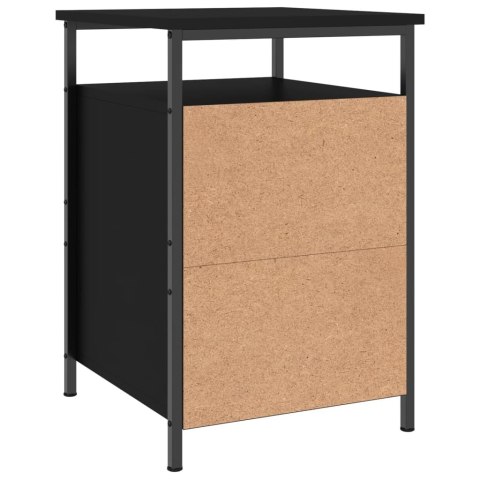 Szafki nocne, 2 szt., czarne, 40x42x60 cm Szafki nocne, 2 szt., czarne, 40x42x60 cm