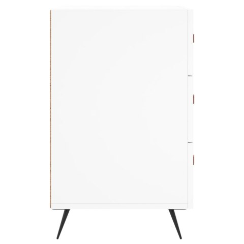 Szafka nocna, biała, 40x40x66 cm, materiał drewnopochodny Szafka nocna, biała, 40x40x66 cm, materiał drewnopochodny
