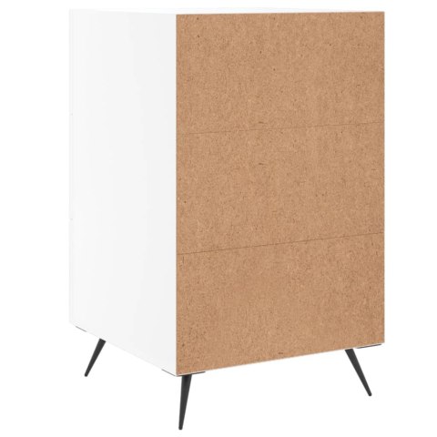 Szafka nocna, biała, 40x40x66 cm, materiał drewnopochodny Szafka nocna, biała, 40x40x66 cm, materiał drewnopochodny